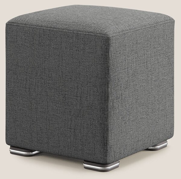 Cube pouf in tessuto morbido impermeabile T03 grigio