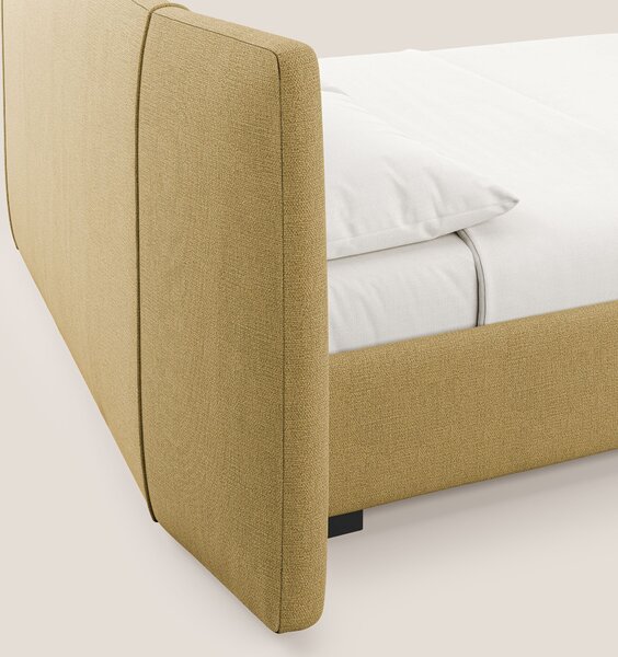 Omero letto imbottito contenitore sfoderabile in tessuto fiammato impe