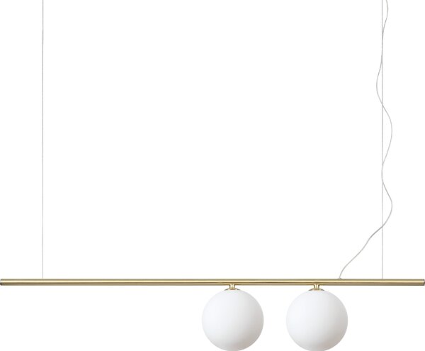 Ideal Lux - Lampadario LED a sospensione con cavo PERLINE 2xG9/3W/230V dorato