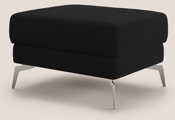 Star Pouf con piedini alti in microfibra impermeabile T11 nero
