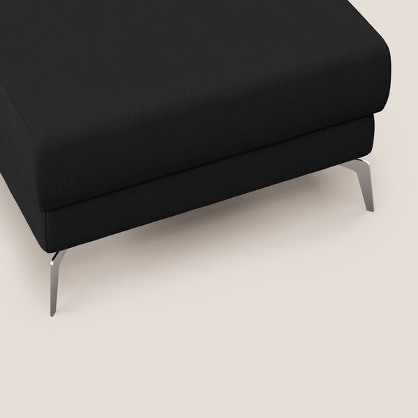 Star Pouf con piedini alti in microfibra impermeabile T11 nero