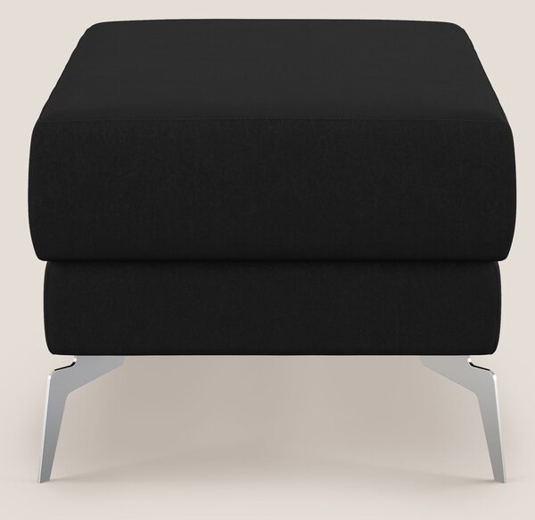 Star Pouf con piedini alti in microfibra impermeabile T11 nero