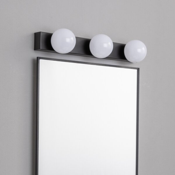 Brilagi - Illuminazione LED per specchio da bagno HOLLYWOOD 3xLED/3W/230V IP44 nero