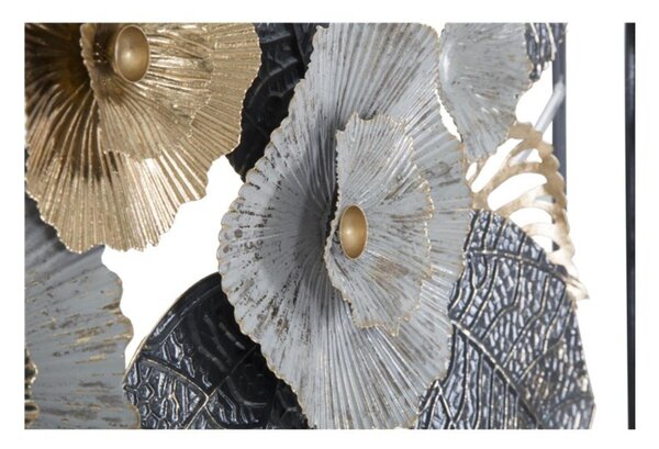 Pannello in metallo dal design che richiama la natura PLUS, in 3D sono il nuovo trend Dimensioni 120x7x h 59 cm per decorare le tue pareti