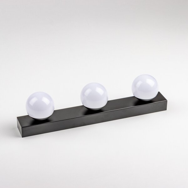 Brilagi - Illuminazione LED per specchio da bagno HOLLYWOOD 3xLED/3W/230V IP44 nero