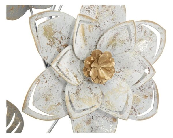 Pannello in metallo dal design floreale ARTIC , in 3D sono il nuovo trend Dimensioni 39x5,5x h 67,5 cm per decorare le tue pareti