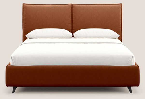 Nives letto imbottito contenitore sfoderabile in microfibra velluto im