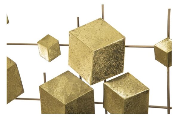 Pannello astratto in metallo dorato dal design geometrico ABSTRACT , in 3D sono il nuovo trend Dimensioni 90,5x3,5x h 50 cm per decorare le tue pareti