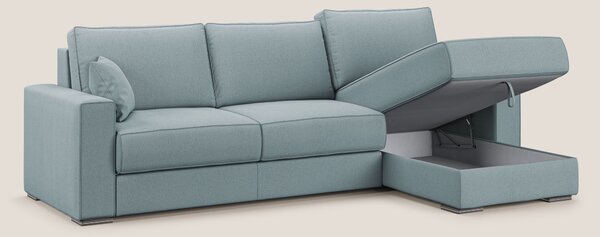 Dream Divano letto angolare in tessuto smacchiabile T05 carta da zucch