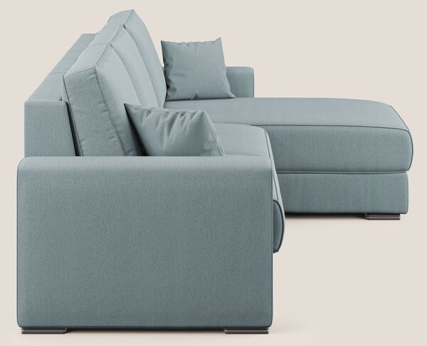 Dream Divano letto angolare in tessuto smacchiabile T05 carta da zucch