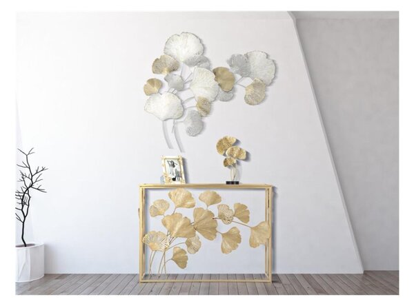 Pannello in metallo dal design che richiama la natura SILVY , in 3D sono il nuovo trend Dimensioni 85,5x10x h 113 cm per decorare le tue pareti