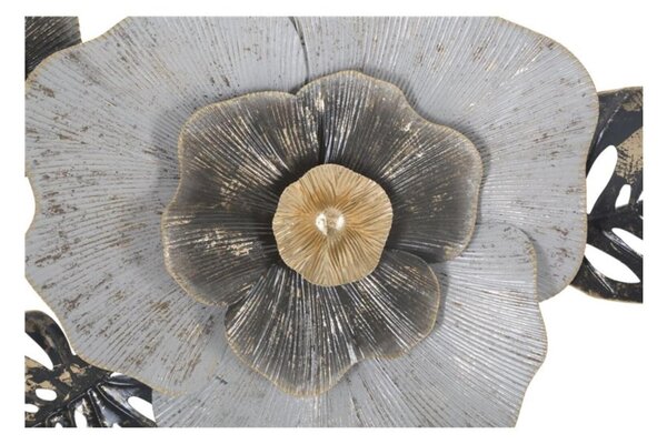 Pannello in metallo dal design che richiama le foglie e la natura EDY -B , in 3D sono il nuovo trend Dimensioni 74,9x7x h 47,6 cm per decorare le tue pareti