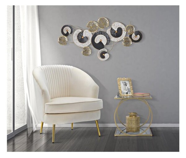 Pannello in metallo dal design che richiama le foglie e la natura GLOTH -A , in 3D sono il nuovo trend Dimensioni 124,5x6x h 65 cm per decorare le tue pareti