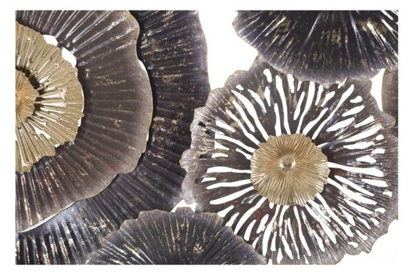 Pannello in metallo dal design che richiama le foglie e la natura BROWNY -A , in 3D sono il nuovo trend Dimensioni 167,6x7,6xh 73,5 cm per decorare le tue pareti
