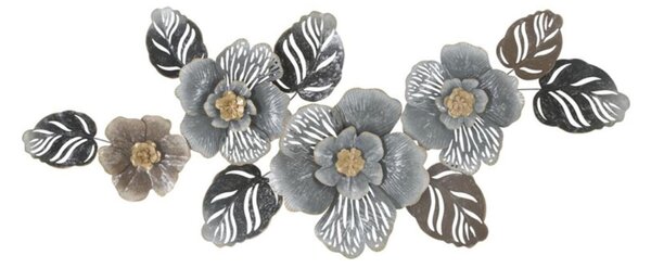 Pannello in metallo dal design che richiama le foglie e la natura GREYS -A , in 3D sono il nuovo trend Dimensioni 157,5x9x h 66,5 cm per decorare le tue pareti
