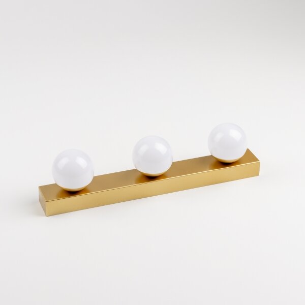 Brilagi - Illuminazione per specchio da bagno HOLLYWOOD 3xLED/3W/230V IP44 dorata