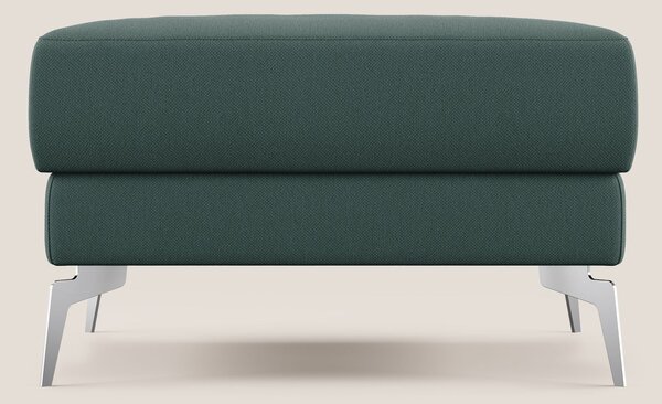 Star Pouf con piedini alti in tessuto smacchiabile T05 verde