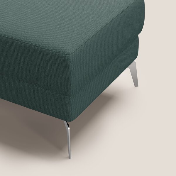 Star Pouf con piedini alti in tessuto smacchiabile T05 verde