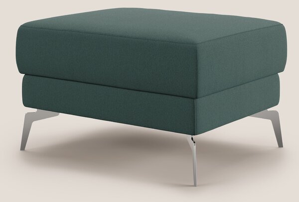 Star Pouf con piedini alti in tessuto smacchiabile T05 verde