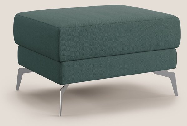 Star Pouf con piedini alti in tessuto smacchiabile T05 verde