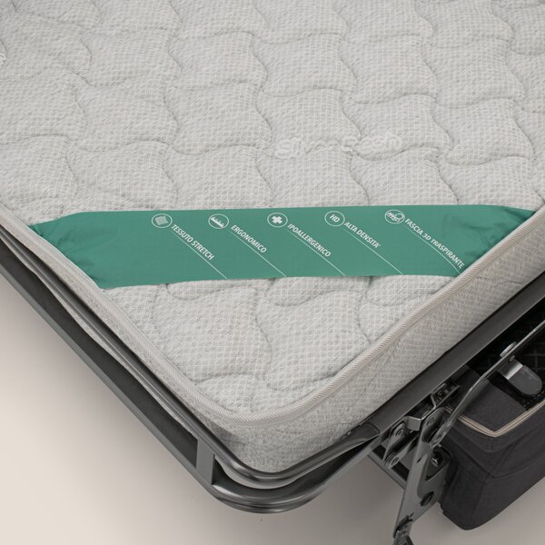 Bjorn divano letto sfoderabile con materasso H18 cm e poggiatesta recl