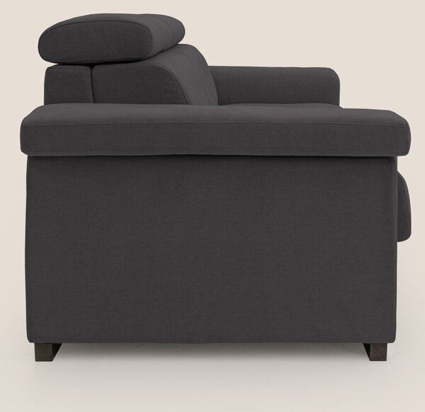 Bjorn divano letto sfoderabile con materasso H18 cm e poggiatesta recl