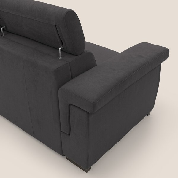 Bjorn divano letto sfoderabile con materasso H18 cm e poggiatesta recl