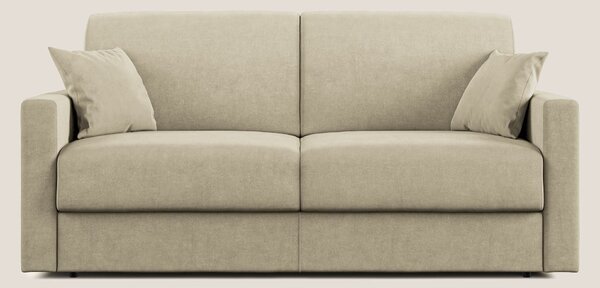 Chris Divano letto in microfibra smacchiabile T11 panna