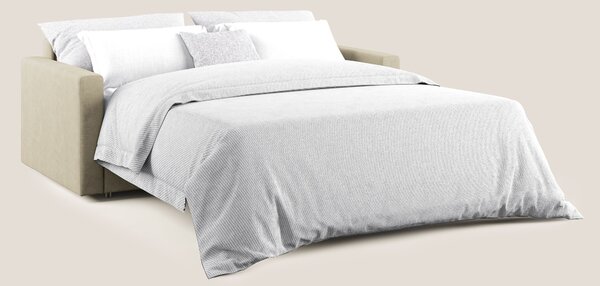 Chris Divano letto in microfibra smacchiabile T11 panna