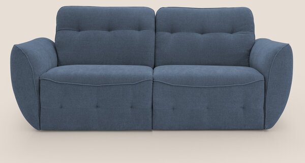 Cerbero divano 2 e 3 posti in morbido bouclé impermeabile T07 blu