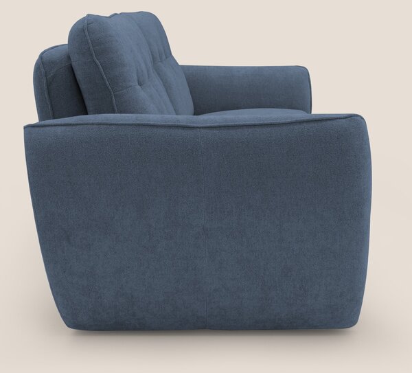 Cerbero divano 2 e 3 posti in morbido bouclé impermeabile T07 blu