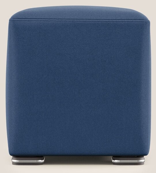 Cube pouf in microfibra smacchiabile T11 blu