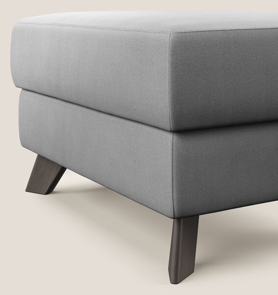 Moon Pouf contenitore e piedini alti in microfibra impermeabile T11 gr