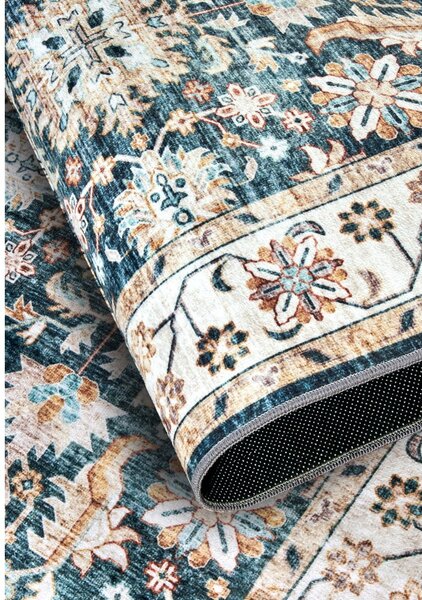 Tappeto blu 120x160 cm Saveh Blue Cream - Elle Decoration