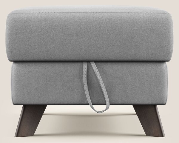 Moon Pouf contenitore e piedini alti in microfibra impermeabile T11 gr