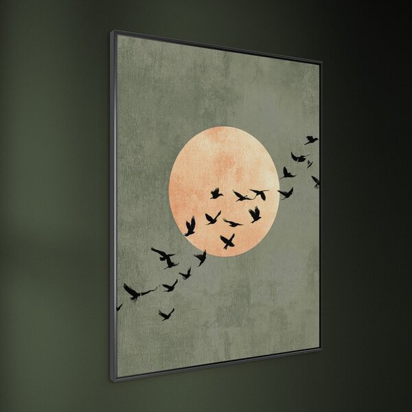 Dipinto stampato con cornice inclusa 60x80 cm Midnight Flight – Styler