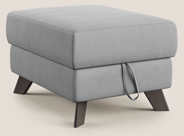 Moon Pouf contenitore e piedini alti in microfibra impermeabile T11 gr