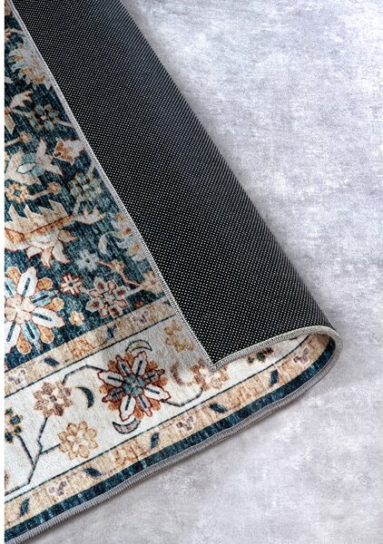 Tappeto blu 120x160 cm Saveh Blue Cream - Elle Decoration