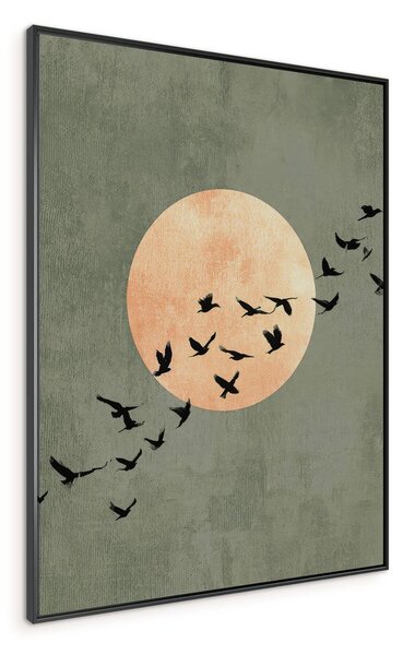 Dipinto stampato con cornice inclusa 60x80 cm Midnight Flight – Styler