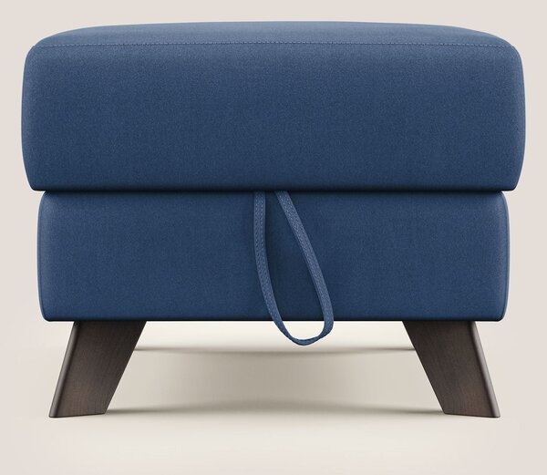 Moon Pouf contenitore e piedini alti in microfibra impermeabile T11 bl