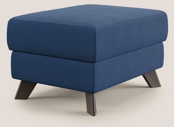 Moon Pouf contenitore e piedini alti in microfibra impermeabile T11 bl