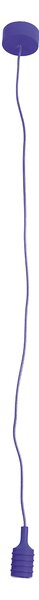Pendel con cavo in silicone 120 cm, viola, con portalampada E27