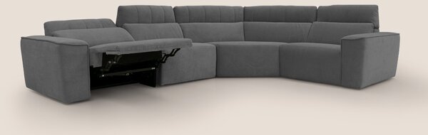 Clark Divano modulare angolare REVERSIBILE con opzione relax elettrico