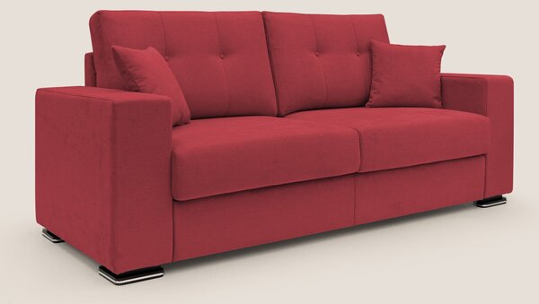 Giove divano in morbido tessuto impermeabile T02 rosso