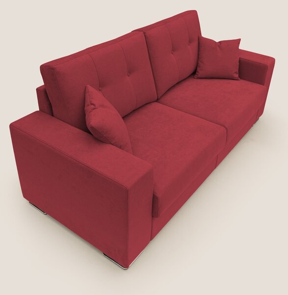 Giove divano in morbido tessuto impermeabile T02 rosso
