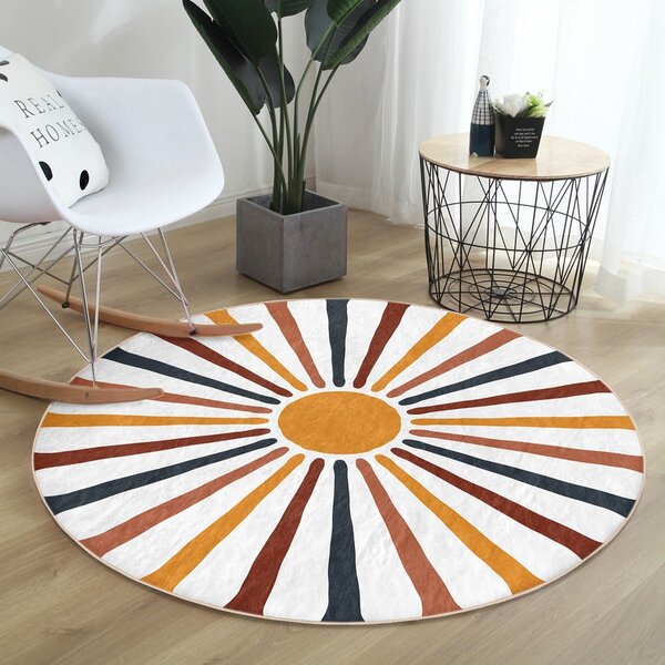 Tappeto rotondo lavabile adatto ai robot aspirapolvere ø 120 cm Comfort - Mila Home
