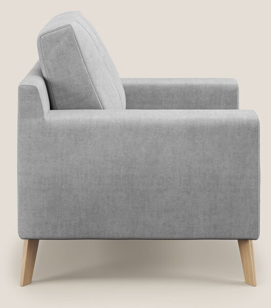 Danish poltroncina in tessuto morbido impermeabile T02 grigio chiaro