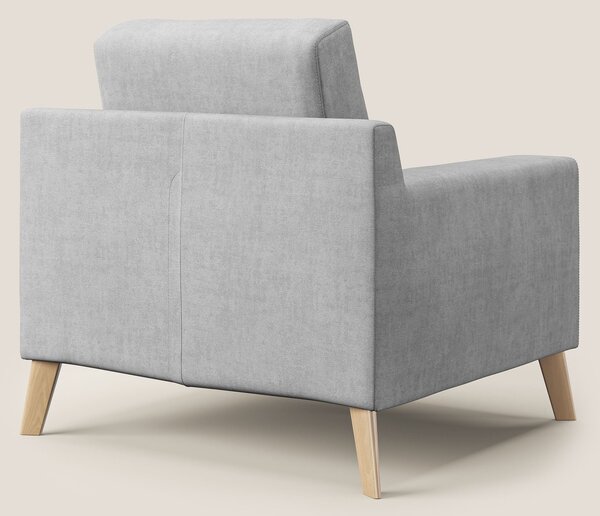 Danish poltroncina in tessuto morbido impermeabile T02 grigio chiaro