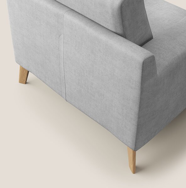 Danish poltroncina in tessuto morbido impermeabile T02 grigio chiaro