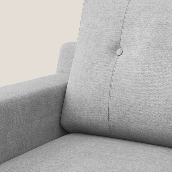 Danish poltroncina in tessuto morbido impermeabile T02 grigio chiaro
